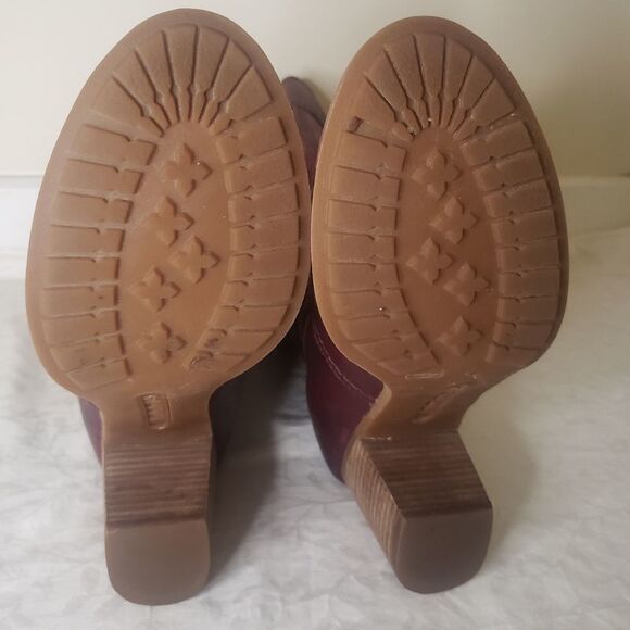 Timberland Burgundy Leather Riding Boots - Picture 9 of 13